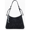 Black Polyethylene Women Handbag