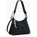Black Polyethylene Women Handbag