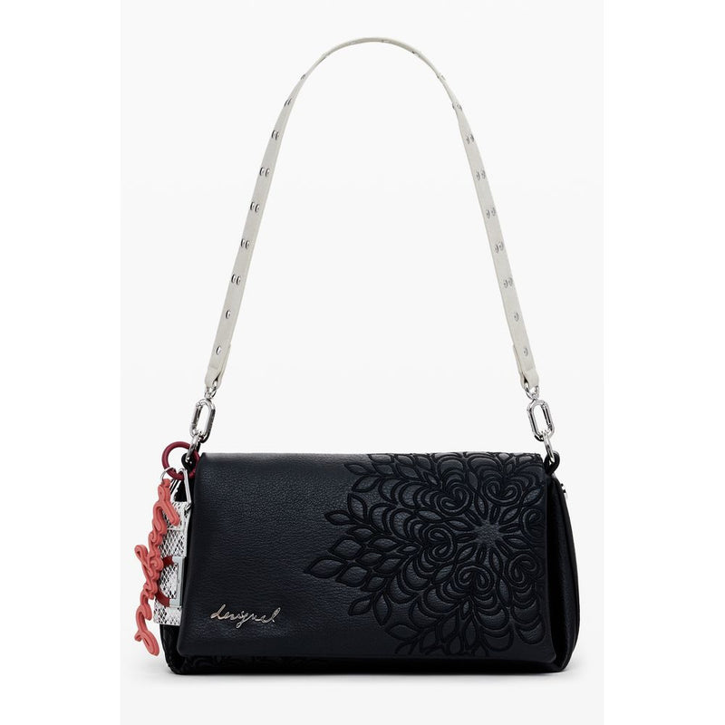 Black Polyethylene Women Handbag