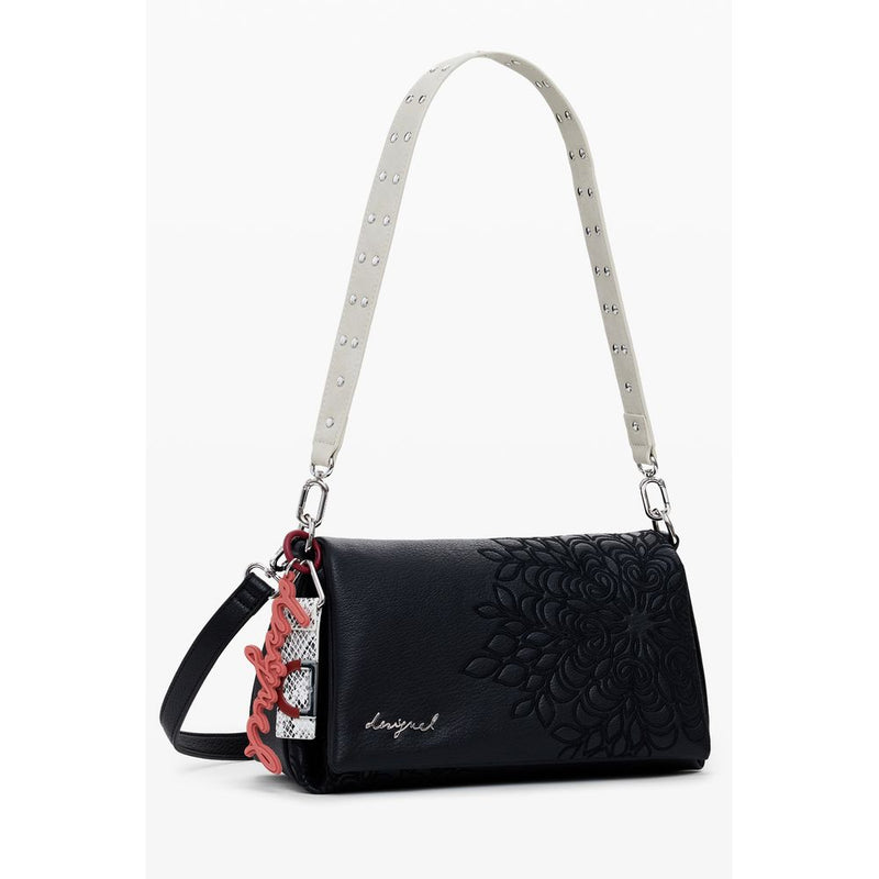 Black Polyethylene Women Handbag