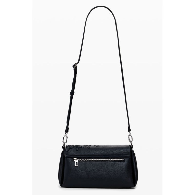 Black Polyethylene Women Handbag