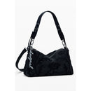 Black Polyethylene Women Handbag