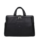 Black Leather Business And Laptop Bags