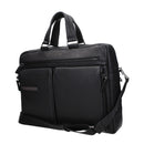 Black Leather Business And Laptop Bags