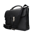 Black Leather Business And Laptop Bags