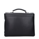 Black Leather Business And Laptop Bags