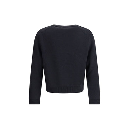 True Roundneck in Off Black Rustic Merino