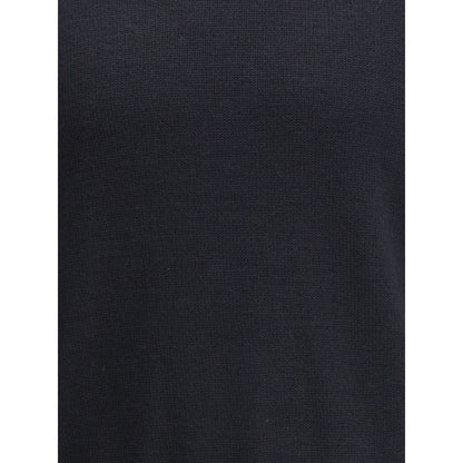 True Roundneck in Off Black Rustic Merino