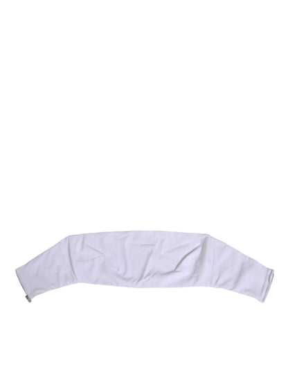 White Nylon Strapless Corset Top Underwear
