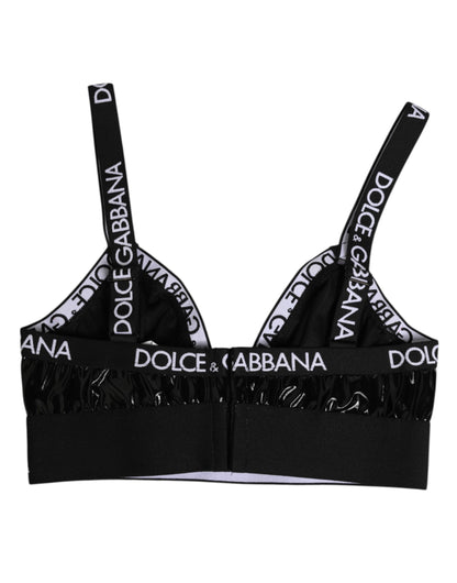 Black Polyester Soft Cup Brassiere Underwear