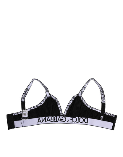 Black Polyester Soft Cup Brassiere Underwear