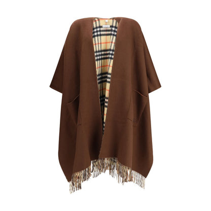 Reversible check wool cashmere Cape