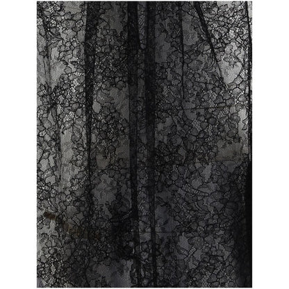 Sleeveless black Lace Top