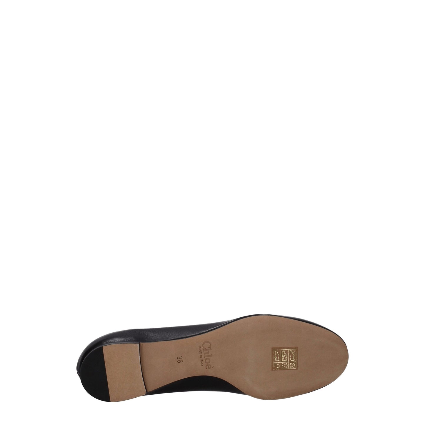 Black Leather Ballet Flats