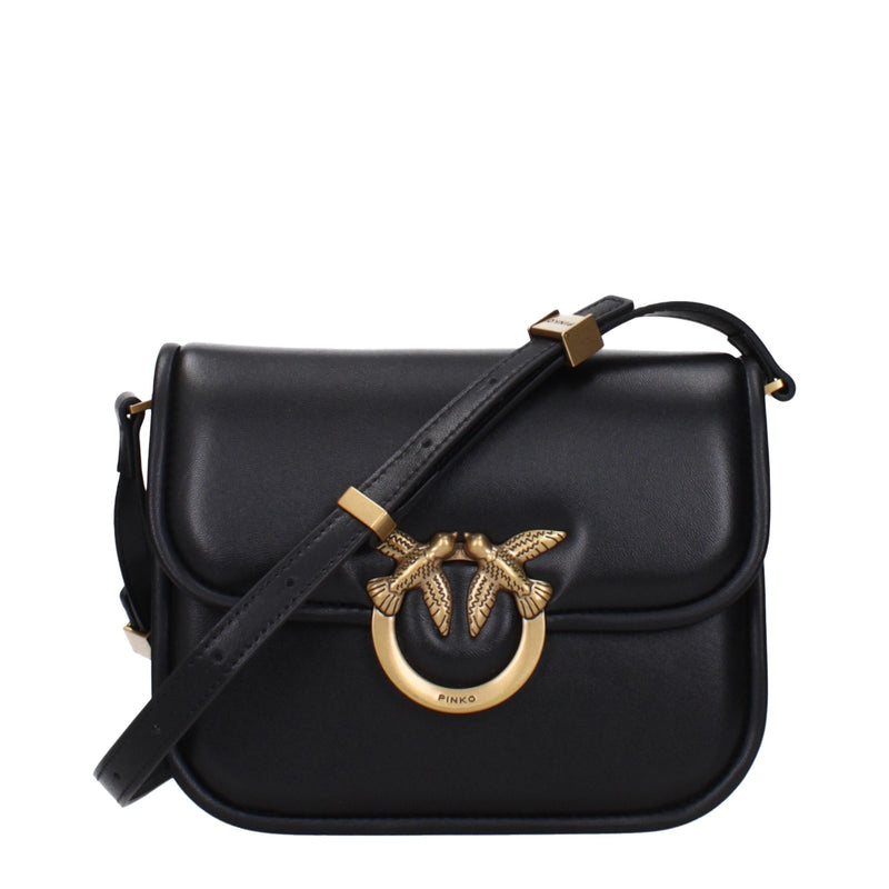 Black Leather Crossbody Bags