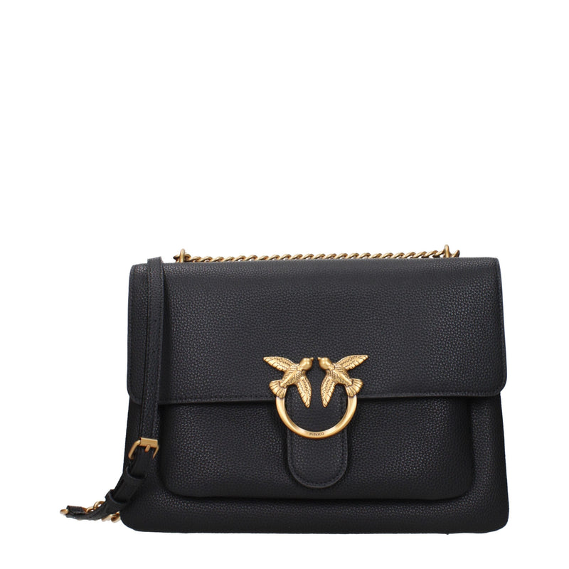Black Leather Crossbody Bags