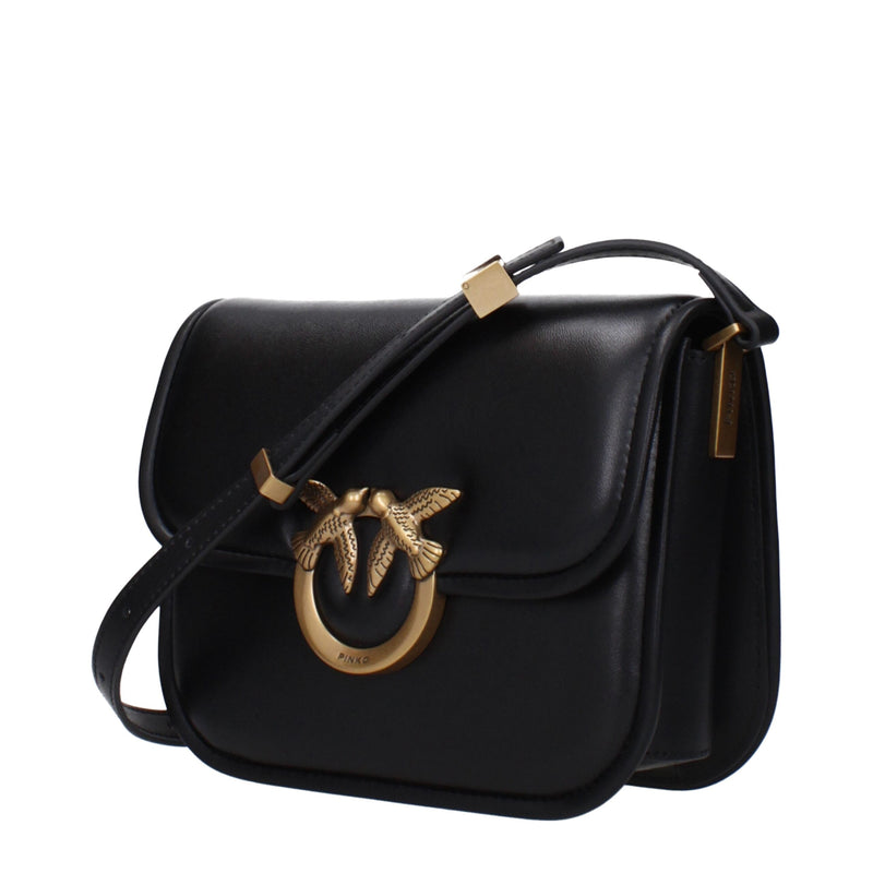 Black Leather Crossbody Bags