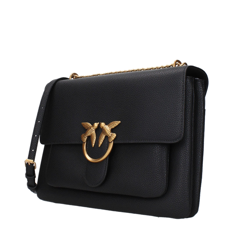 Black Leather Crossbody Bags