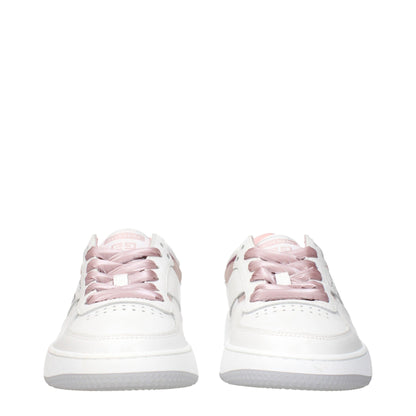 White Leather Low Tops