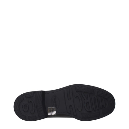 Black Leather Oxfords And Derbies