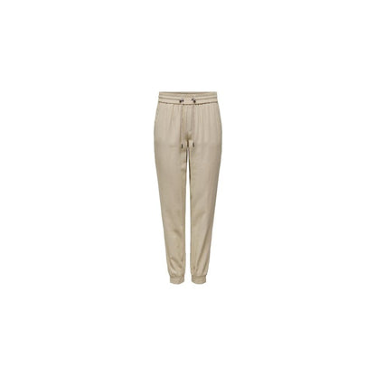 Beige Viscose Pant