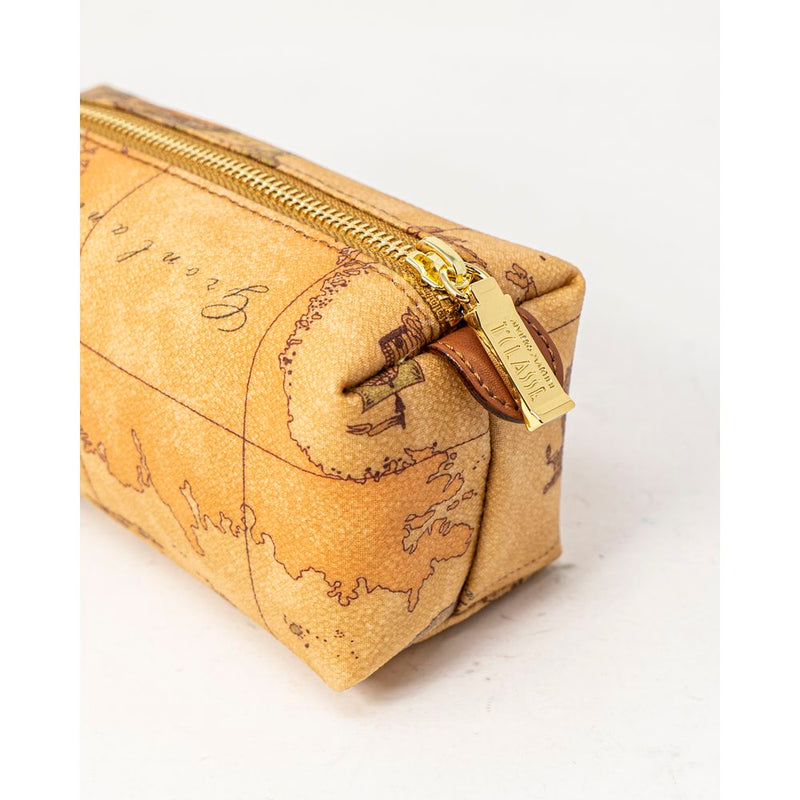 Beige Cotton Clutch Bag