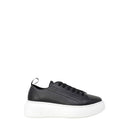 Black Artificial Leather Sneaker