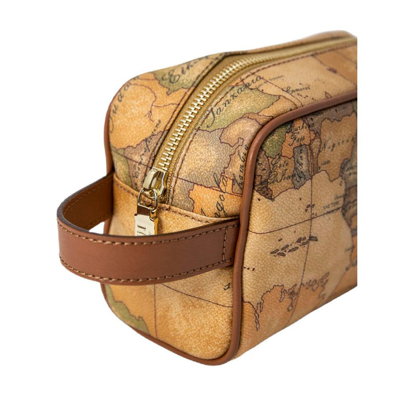 Beige Cotton Clutch Bag