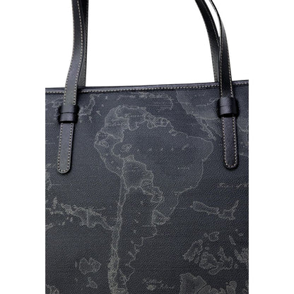 Black Polyester Handbag