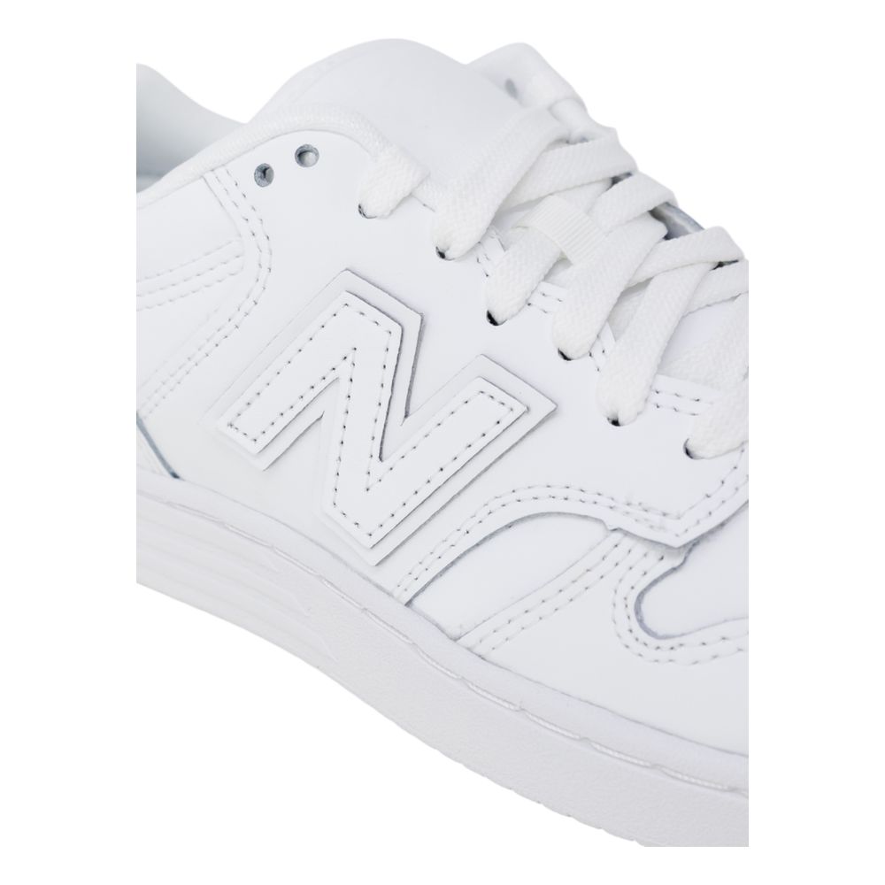 White Artificial Leather Sneaker