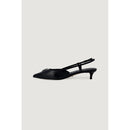 Black Polyester High Heel