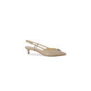 Beige Polyester High Heel