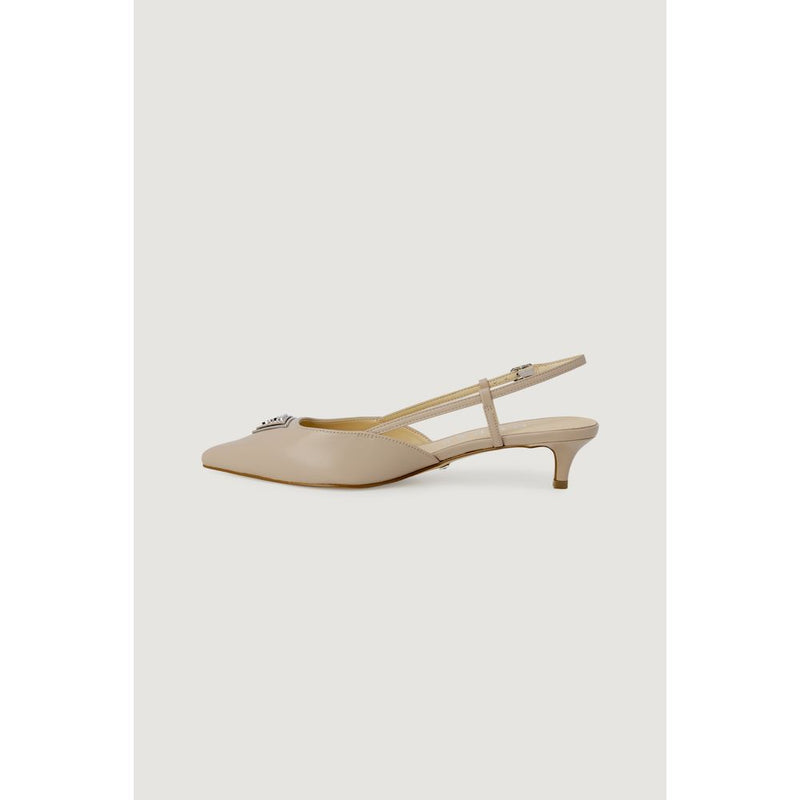 Beige Polyester High Heel