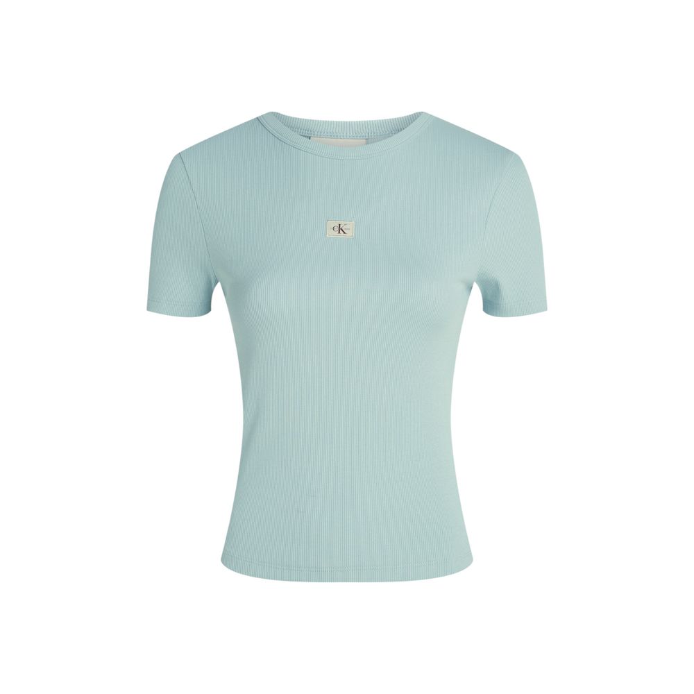 Turquoise Recycled Cotton T-Shirt
