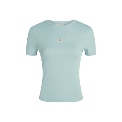 Turquoise Recycled Cotton T-Shirt