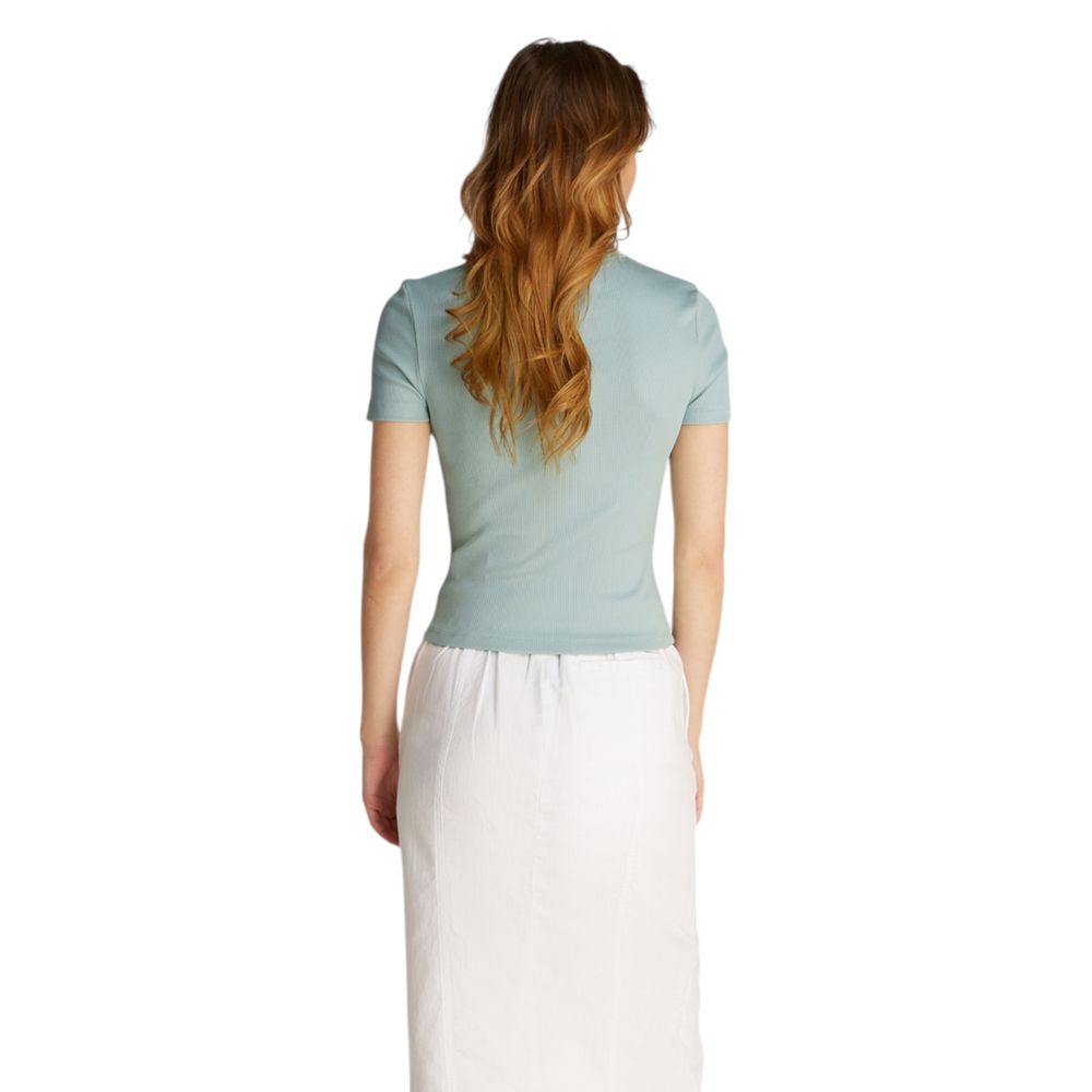 Turquoise Recycled Cotton T-Shirt