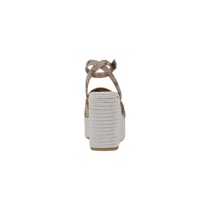 Beige Polyester High Heel