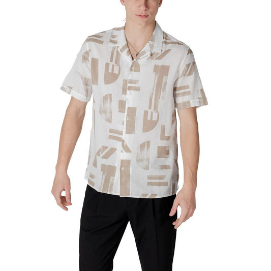 Beige Cotton Shortsleeve