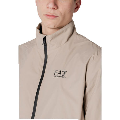 Beige Polyamide Jackets & Coat