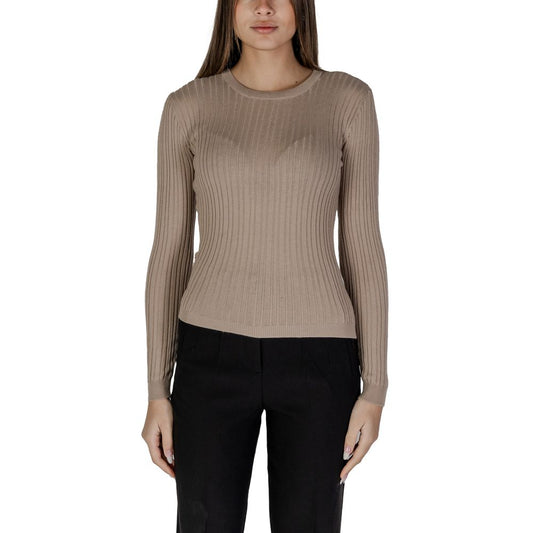 Beige Recycled Polyester Sportswear