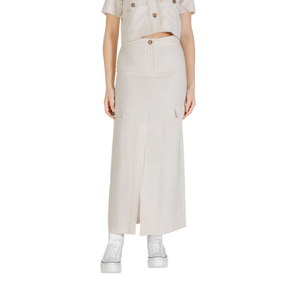 Bicolor Viscose Skirt