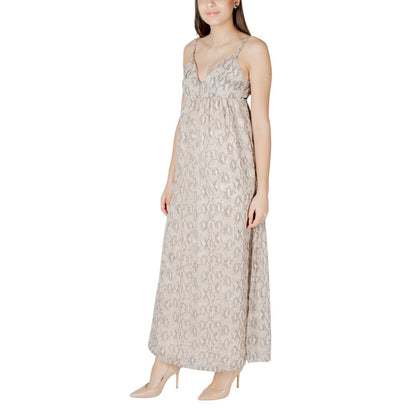 Beige Recycled Polyester Long