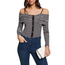 Black And White Viscose Long Sleeve