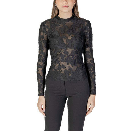Black Polyester Long Sleeve