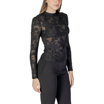 Black Polyester Long Sleeve