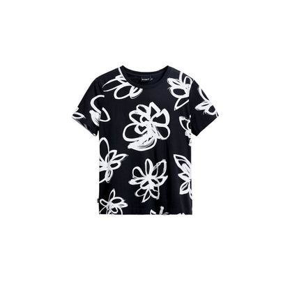Black Cotton T-Shirt