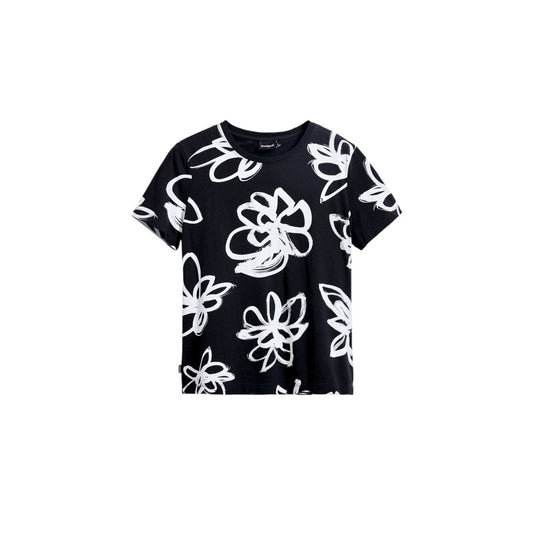 Black Cotton T-Shirt