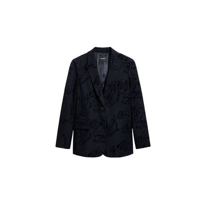 Black Polyester Blazer