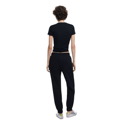 Black Cotton Mom Jean