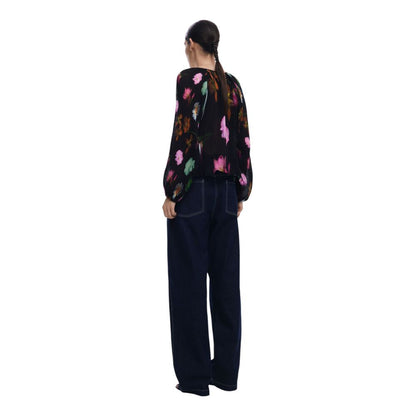 Black Polyester Blouse